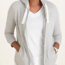 Zenergy by Chico's hooded wooden back jacket