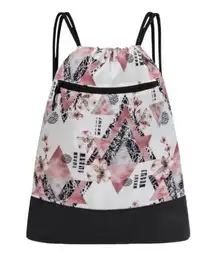 Cherry Blossom Drawstring Backpack Durable Lightweight Gym Backpack NWT