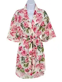 Show Me Your Mumu Floral Kimono Robe Pink Green One Size