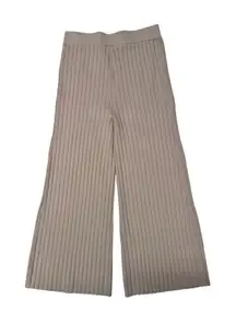 Sincerely Jules Rayon Blend Wide Legged Ribbed Sweater Pants Camel color Sz XL