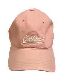 Carhartt Pink Canvas White Script Graphic Adjustable Women’s Baseball Hat Cap