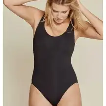 Andie Swim Catalina Ribbed One Piece Swimsuit Women's XXS Black Sleeveless NWT