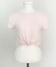NWOT Cropped Knot Baby Tee in Light Pink | Size S