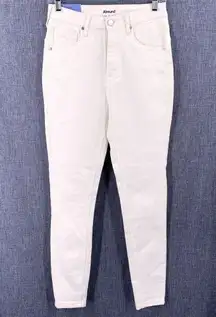 NWT Abound White Stretch Cotton Denim High Rise Skinny Jeans Size 29