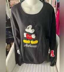 Disneys Mickey Mouse “Authentic” logo Crewneck