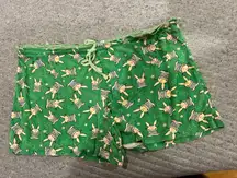 Happy Bunny crazy LG Green Pajama Shorts