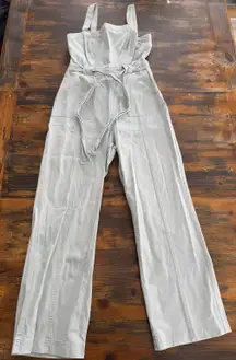 Wide Leg Denim Jumpsuit 