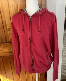 Banana Republic red zip up hoodie size M