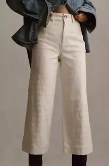 NEW Anthropologie The Skipper High-Rise Crop Wide-Leg Jeans by Pilcro Size 32