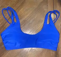 Blue Double Strap Bikini Too