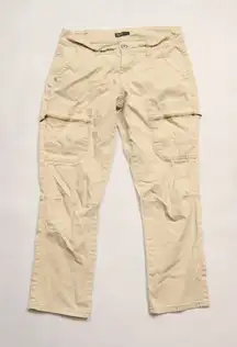 Supplies Khaki Cargo Straight Tapered Chino Streetwear Y2K Vintage Ankle Pants 6