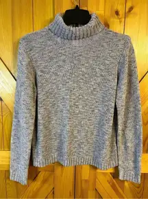 Carolyn Taylor Sweater Women's Size Medium Pink Gray Pullover Cowl Neck Knit (00