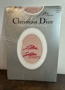 VTG Christian Dior Sz 4 4479‎ L’Allure Ultra Silken Blush Control Top Pantyhose
