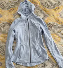 Lululemon Hooded Define Jacket NULU pastel blue size 8