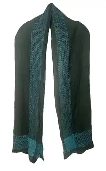 Kirkland Scarf Acrylic Womens Size 80in Gray Blue Knitted‎ Lightweight New