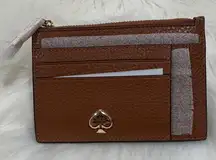 Kate Spade Brown Leather Card Holder