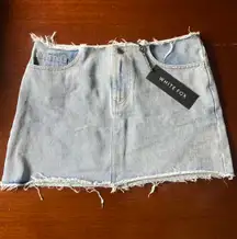 White Fox Boutique Be Without You Denim Skirt