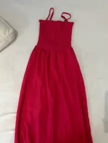 h&m pink midi dress. never worn