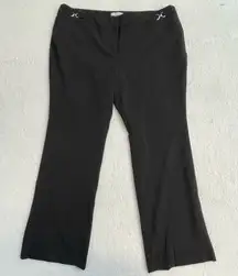 New York & Company Black Pants with Silver Rings