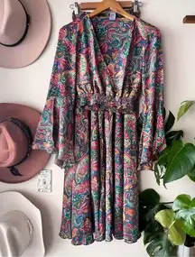 OCEANBLUE apparel boho tropical 2 PIECE SET pants & top FREE SIZE vacation beach