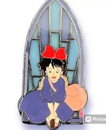 Loungefly Studio Ghibli Stained Glass Kiki’s delivery Service Portrait Pin
