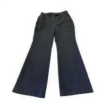 Express Flare Trouser Super High Rise Womens 12R Black Dress Pants Wide Leg