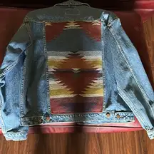 Custom Aztec Jean Jacket