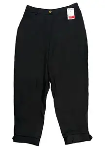 NWT Zara Size Medium Black Silky Trousers