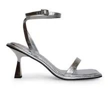 Women's Smash Imani Silver Strappy Dress Sandals NIB $150