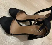 Black Ankle Strap Heels