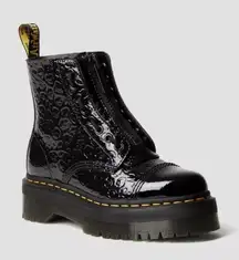 DR. MARTENS Sinclair Platform Bootie (Women) in Black Patent Size US 5