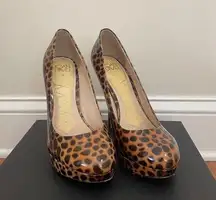 Joan & David Leapard pump heels