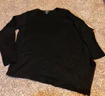 Karen Kane Black Crystal Girl Asymmetric Top Plus Size 1X