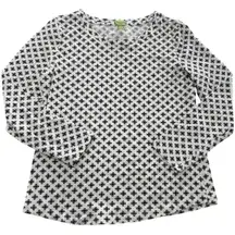 Vera‎ Bradley Shirt Womens Small Long Sleeve Patterned Spandex Top Blouse Casual