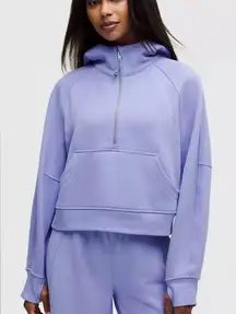 Lululemon NWT Scuba Oversized Half Zip Hoodie Jacket Dusty Lilac Size XL XXL