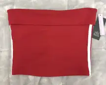 Red and White Stripe Tube Top