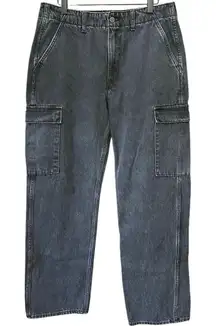 Aritzia Denim Forum The 90s Edie Lo-Rise Cargo  Denim Jeans Size 30 114344