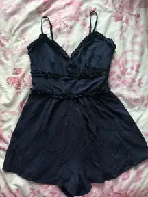Navy Blue Romper