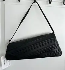 COS Pointe Leather Shoulder Bag Black NWT