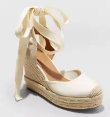 Universal Thread Memory Foam Ankle Wrap Wedge Heel 