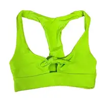 l*space NWT L* Tara Ribbed Racerback Bikini Top in Acid Green Sporty Small