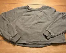 Madewell cropped pullover MWL green xs