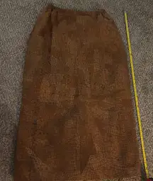 100%  leather  Women's Skirt long vintage boho country western chic great condi!