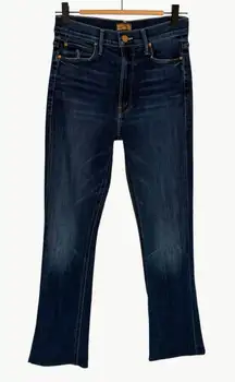 MOTHER High Waisted Runaway Denim Jeans in Teaming Up | Sz 27 | Dark Wash