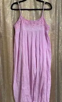 Free People Confidently Lost Maxi Slip Lilac Purple Dress Large NWOT