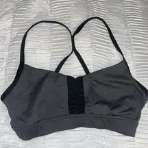 Grey and black  sports bra