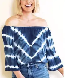 Michael Stars Tie Dye peasant top. New