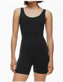 TnAction Shake-It Bodysuit Womens XL Black Sleeveless One Piece Athletic Romper