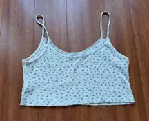 Brandy Melville floral thermal crop top