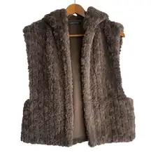 Do Everything In Love Best One Size Brown Teddy Faux Fur Soft Sleeveless Jacket
